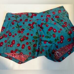 ADORABLE Reversible NYLON COMFY WORKOUT /SWIM SHORTS  BOLD FUN PATTERNS